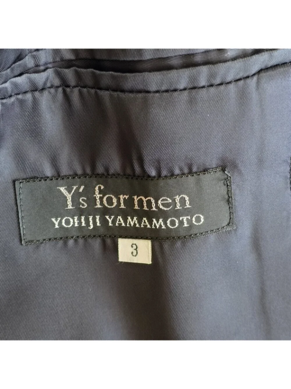 Vtg Y's Yohji Yamamoto Blazer Mens Sz 3/L Black Lined 3B Avant Garde Unisex Edgy